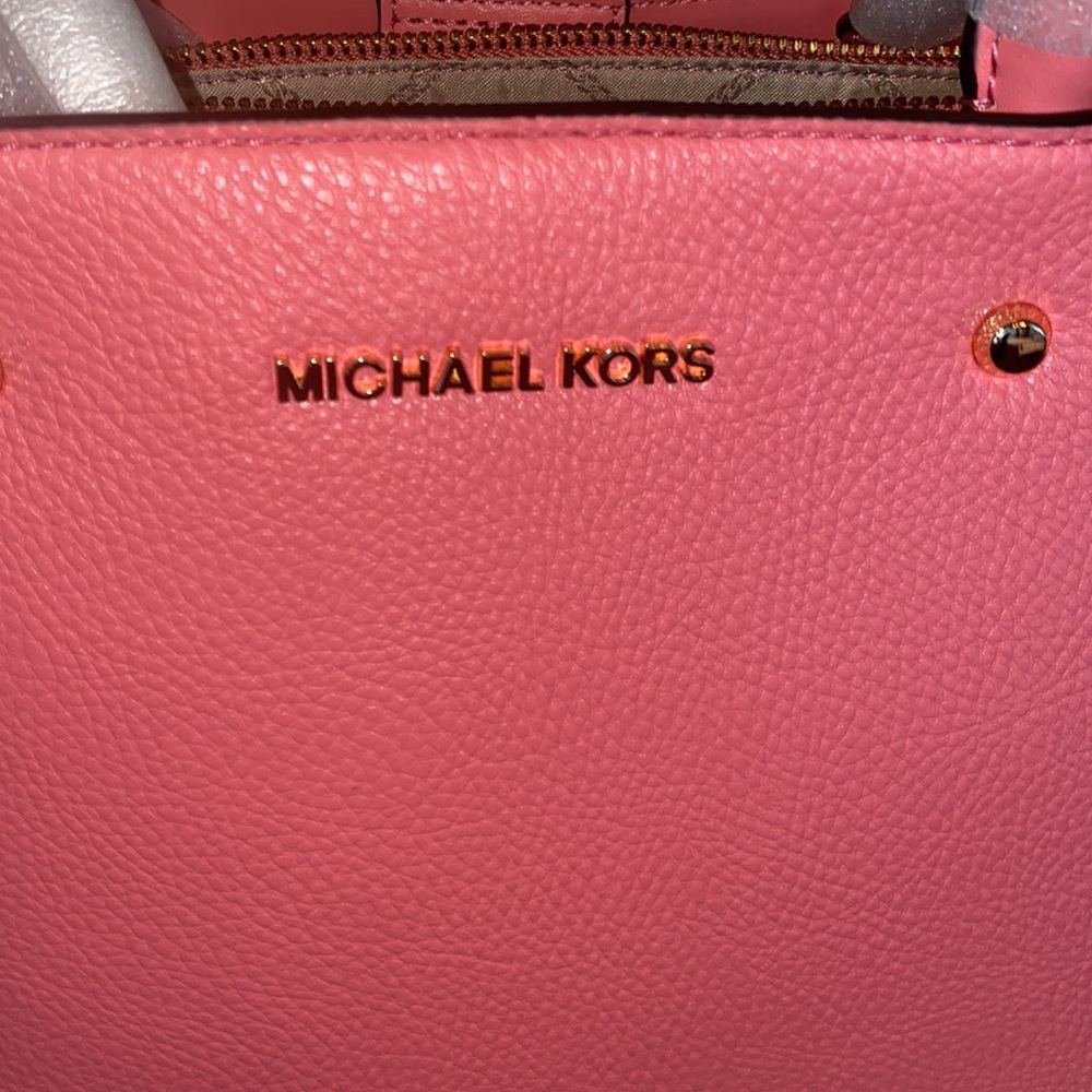 NWT Michael Kors Arielle Pebbled Faux Leather Satchel - Picture 4 of 12